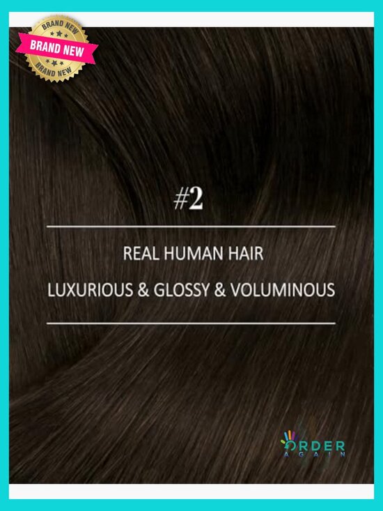 24 Inch 150G Clip in Hair Extensions Human Hair 7 Piece Full Head Volume main image 5